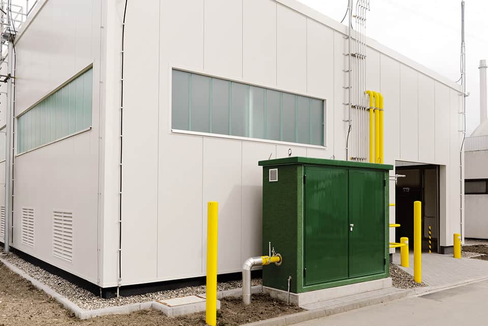 Gasanschluss der neuen Heizzentrale (Foto: RWE, Berno Nix)