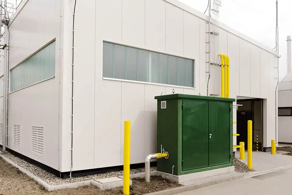 Gasanschluss der neuen Heizzentrale (Foto: RWE, Berno Nix)